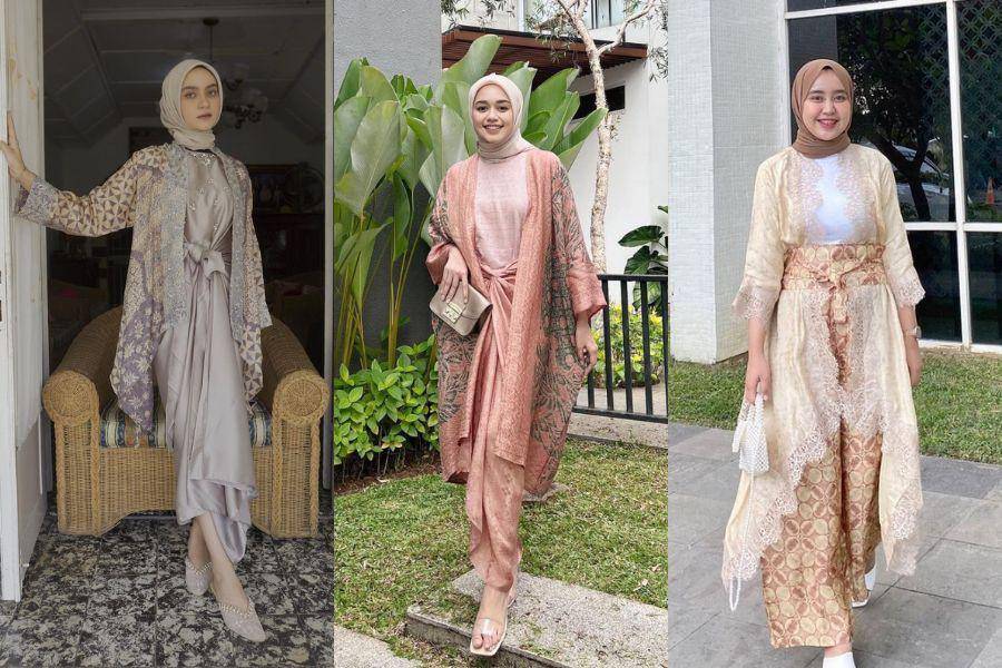 Outfit batik kondangan. (instagram.com/helwabasheel / instagram.com/meilanindraa / instagram.com/ineznazlia)