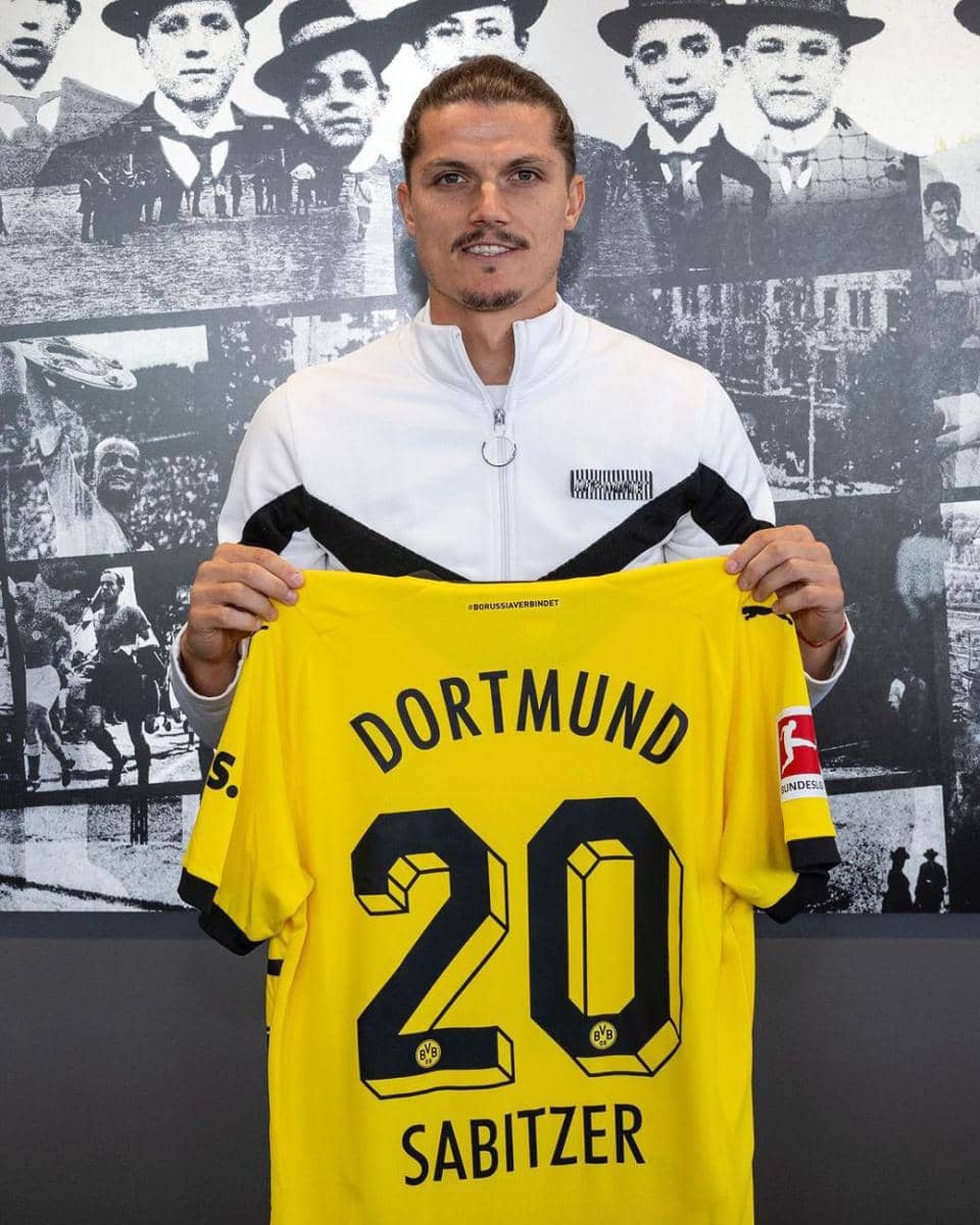 Marcel Sabitzer dengan nomor punggung baru (instagram.com/bvb09)
