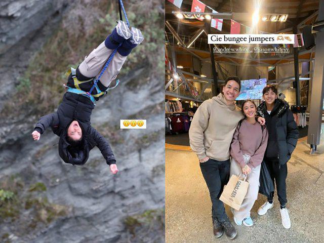 10 Momen Bungee Jumping Naysila Mirdad, Ketinggian Jembatan 50 Meter!