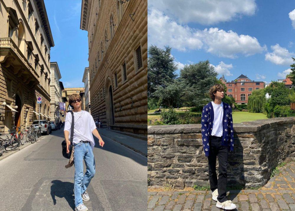 9 Inspirasi Padu Padan Kaus ala Yunhyeong iKON, Kece Abis!