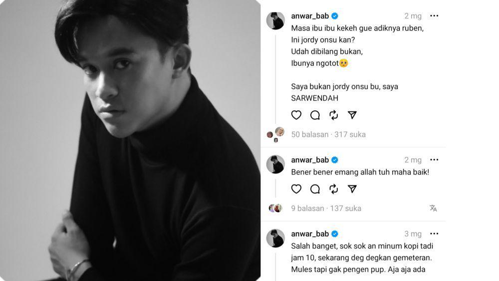10 Unggahan Threads Anwar BAB yang Absurd dan Kocak Abis