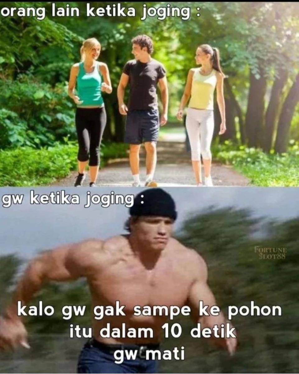 meme lari (instagram.com/ngakak_brutal.id)