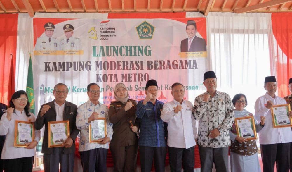 Kota Metro Launching Kampung Moderasi Beragama, Jaga Kerukunan Umat