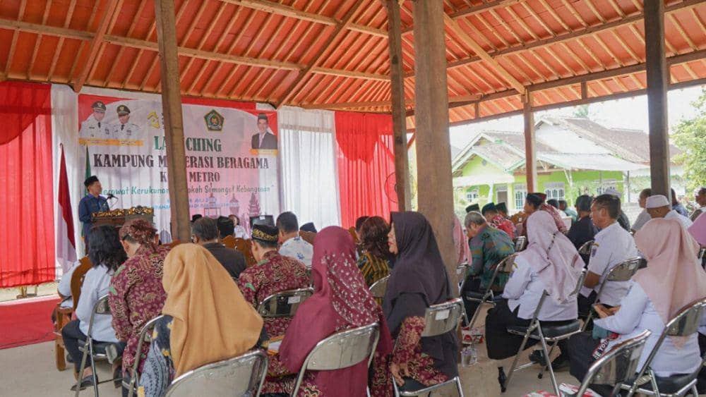 Peresmian Kampung Moderasi Beragama di Kota Metro (Dok.Kominfo Kota Metro)