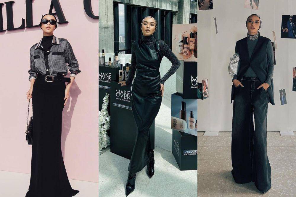 busana serba hitam ala selebgram Vira Tandia (instagram.com/viratandia)