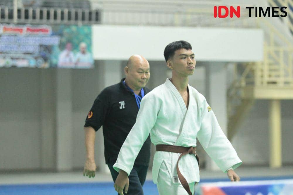Atlet judo PON Sumut Nicolas Abednego Marbun akan turun di Kejurnas pelajar di Bandung (IDN Times/Doni Hermawan)