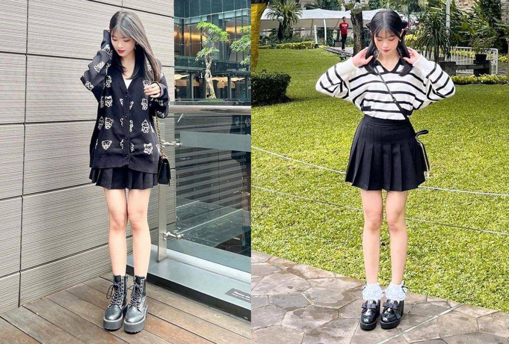 mini skirt ala Fiony JKT48 (instagram.com/jkt48.fiony/)