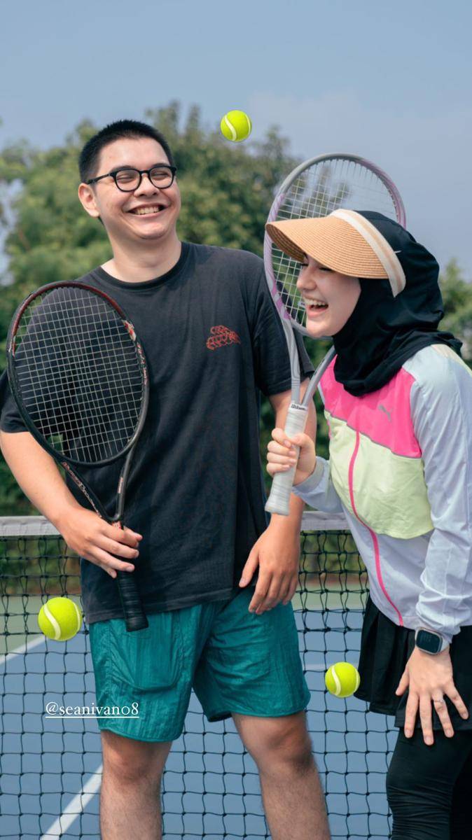 potret Irish Bella berlatih tenis (instagram.com/_irishbella_)