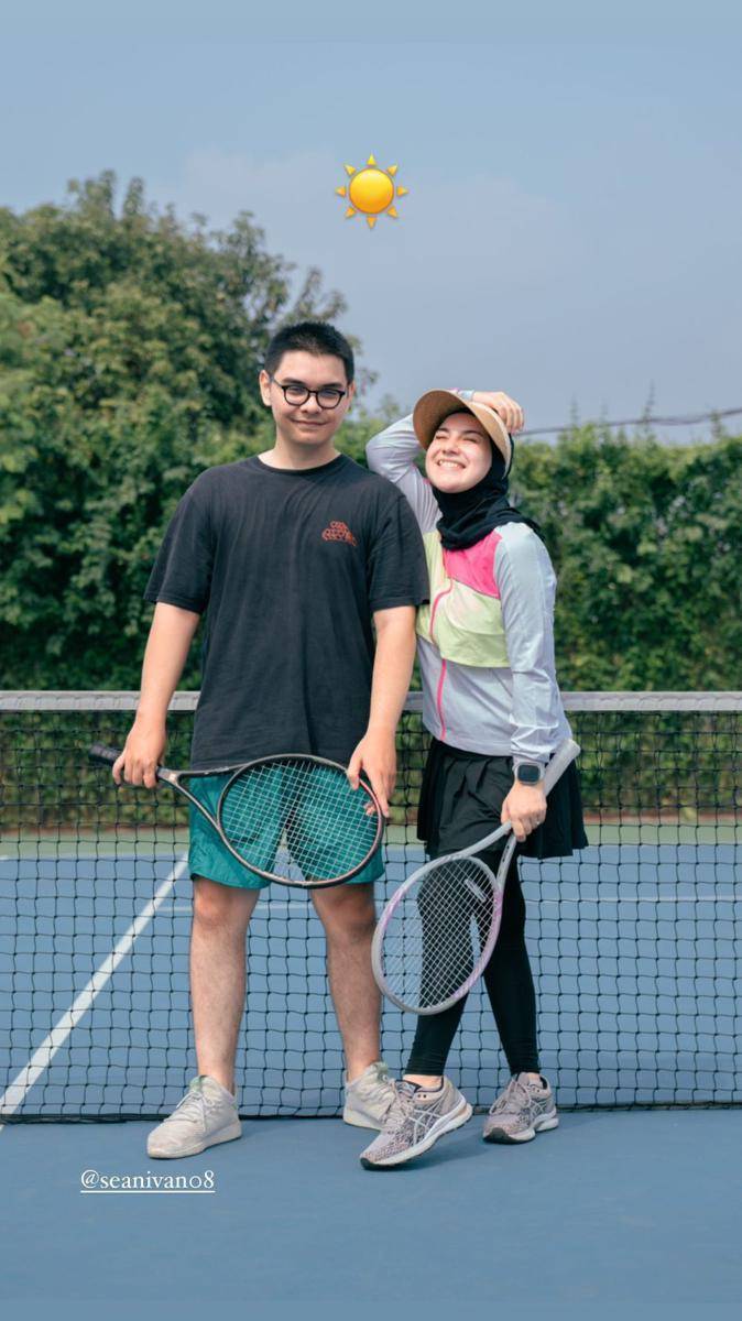 potret Irish Bella berlatih tenis (instagram.com/_irishbella_)