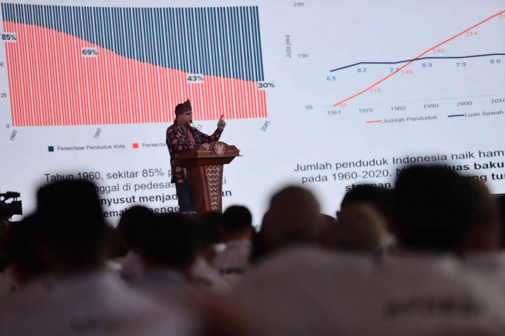 Bakal capres Koalisi Perubahan untuk Persatuan, Anies Baswedan hadir di Rakernas Apdesi di Jambi. Anies janji akan meningkatkan dana desa. (dok. IDN Times/istimewa)