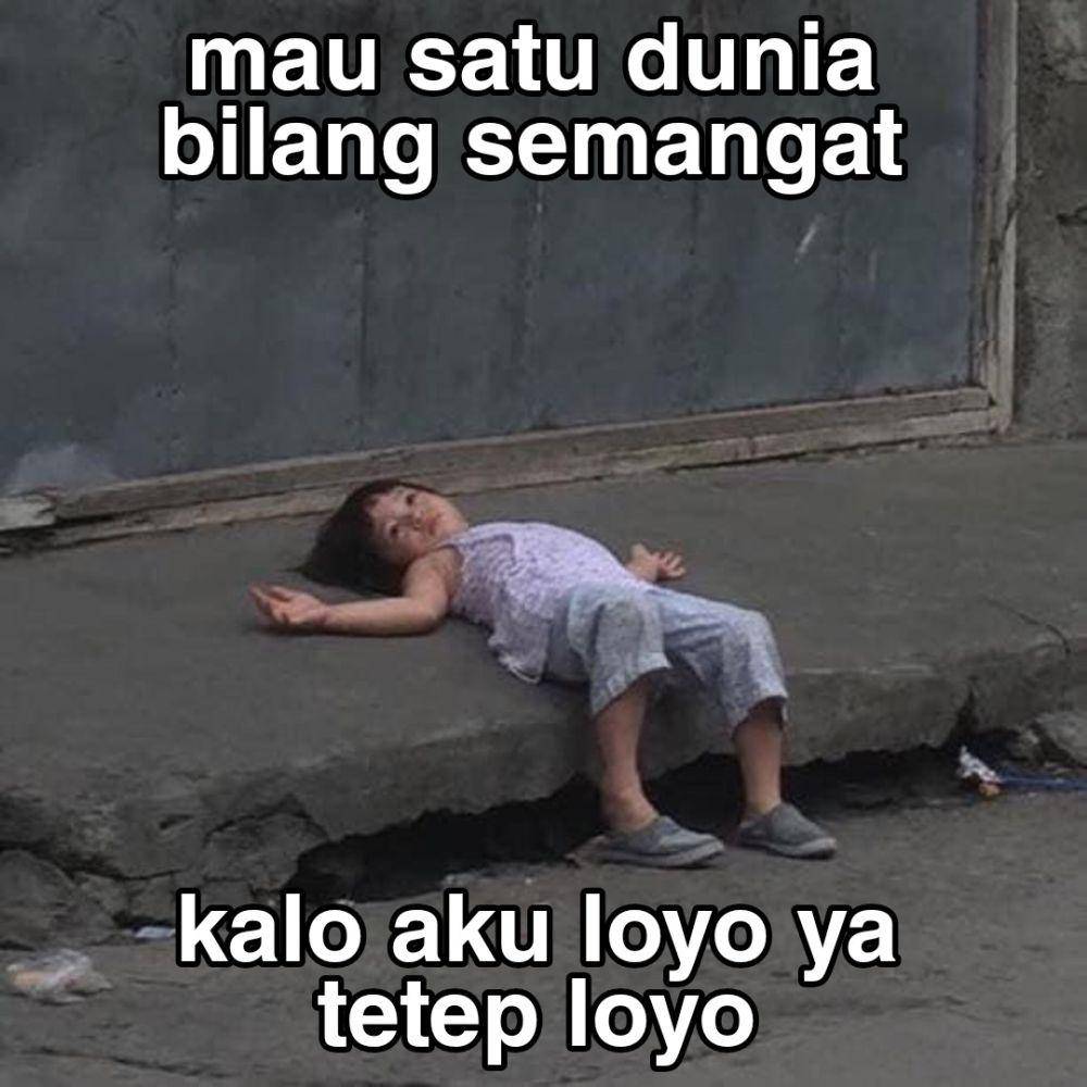 meme kocak gak mau dikasih semangat (twitter.com/sdhinimaheswari)