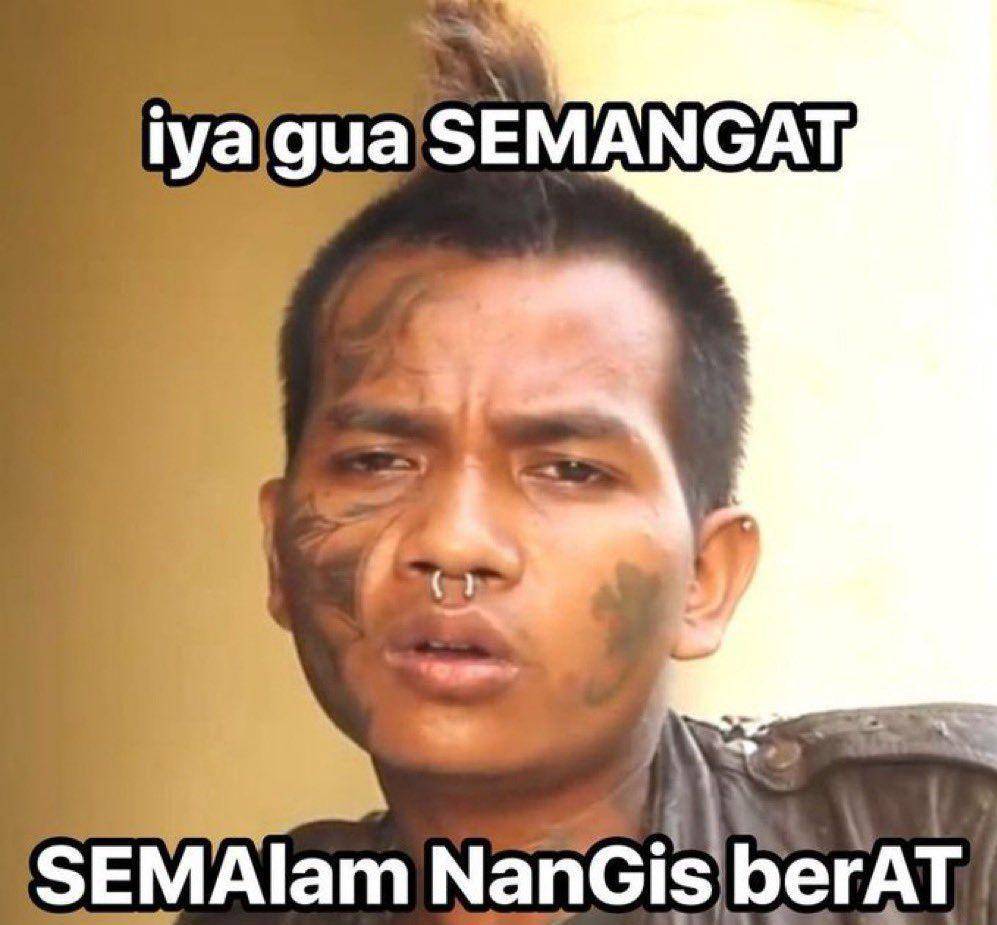 meme kocak gak mau dikasih semangat (twitter.com/letheticz)