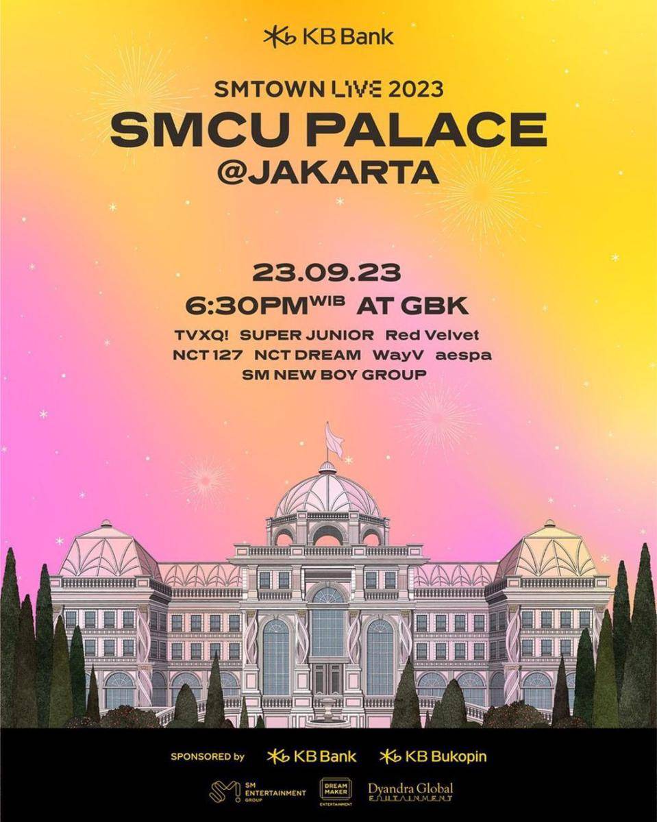 harga tiket 'SMTOWN LIVE 2023 SMCU PALACE @JAKARTA (instagram.com/dyandraglobal)
