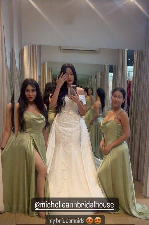 Lucinta Luna fitting baju (Instagram.com/lucintaluna_manjalita)
