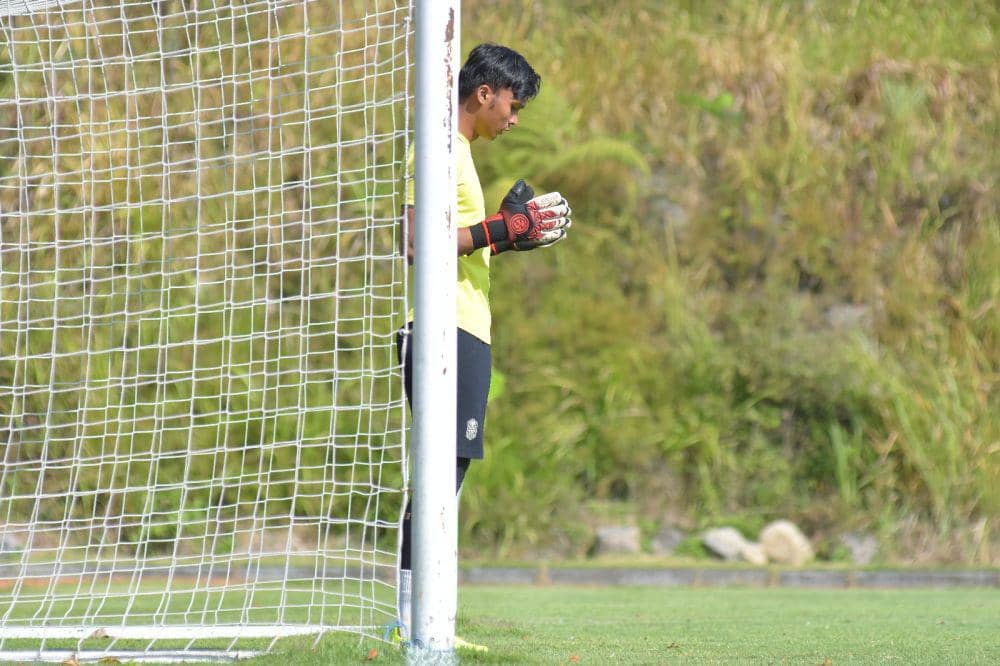 Persiapan para pemain Nusantara United jelang laga uji coba melawan Persela Lamongan. (dok NUFC)