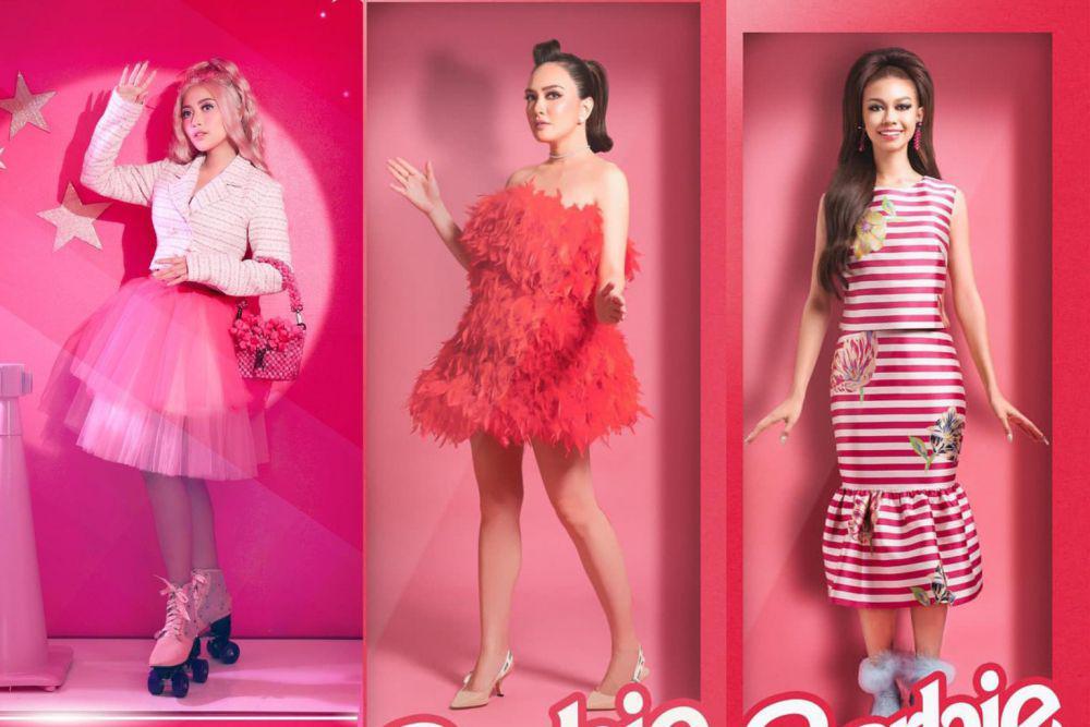 9 Gaya OOTD Barbie ala Artis Indonesia, Semua Totalitas!
