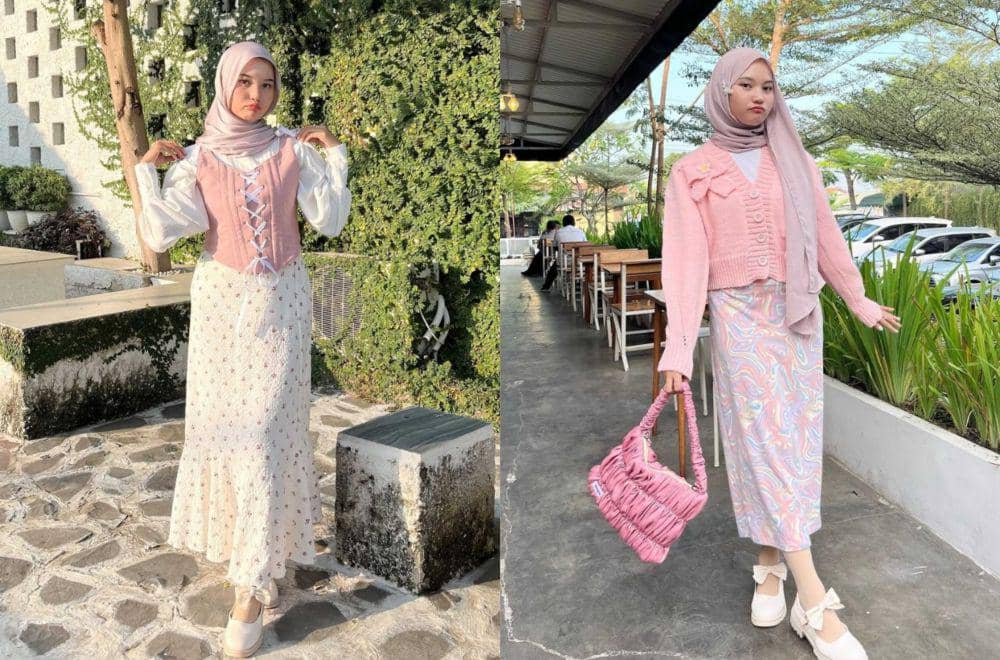 9 Mix and Match Skirt Nuansa Pink ala Siska Amera, Gemas!