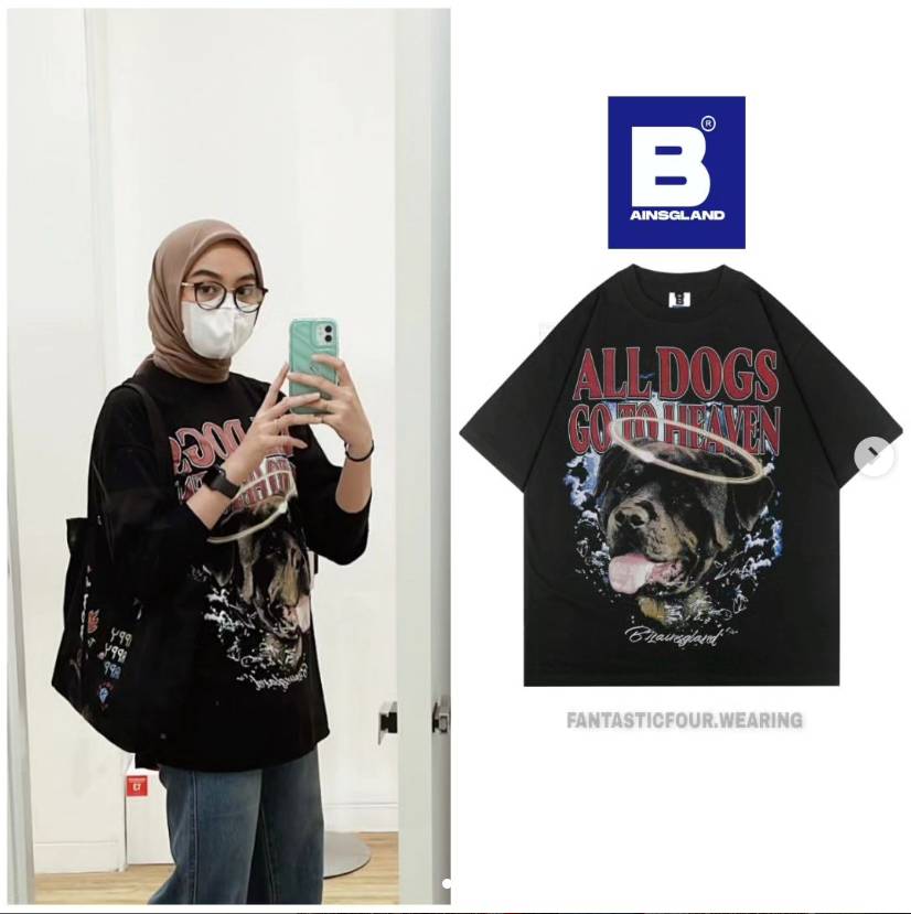 Harga Outfit T-Shirt Oversize Salma Idol (Instagram.com/fantasticfour.wearing)