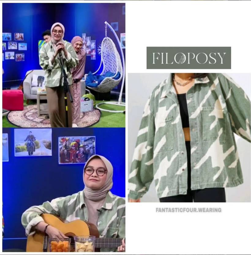 Harga Outfit Kemeja Jacket Salma Idol (Instagram.com/fantasticfour.wearing)