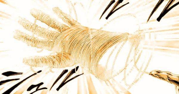 Apollo membuat sarung tinju dari Threads of Artemis ( Dok. Comic Zenon / Record of Ragnarok )