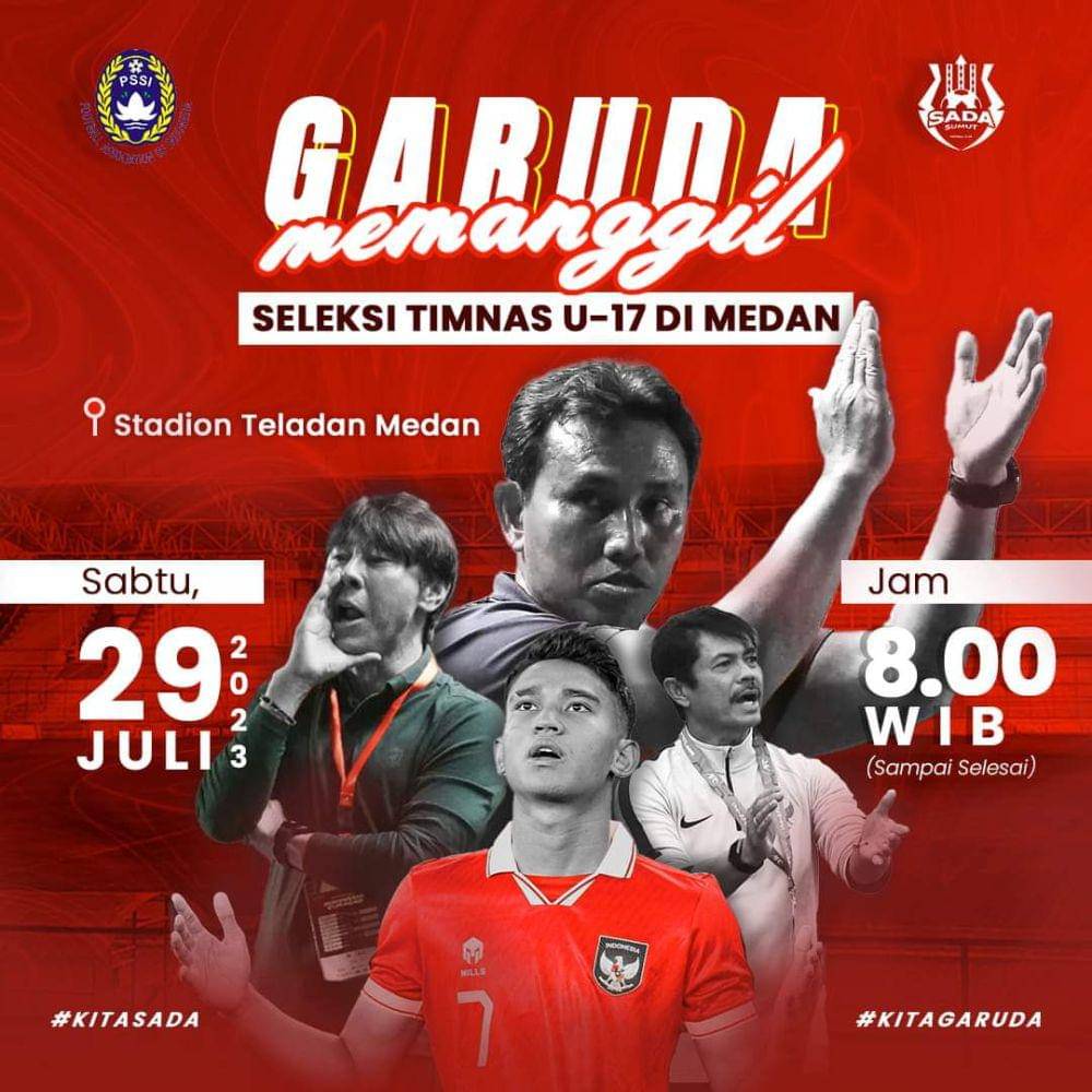 Seleksi timnas U-17 digelar di Stadion Teladan Medan (Dok.Istimewa)