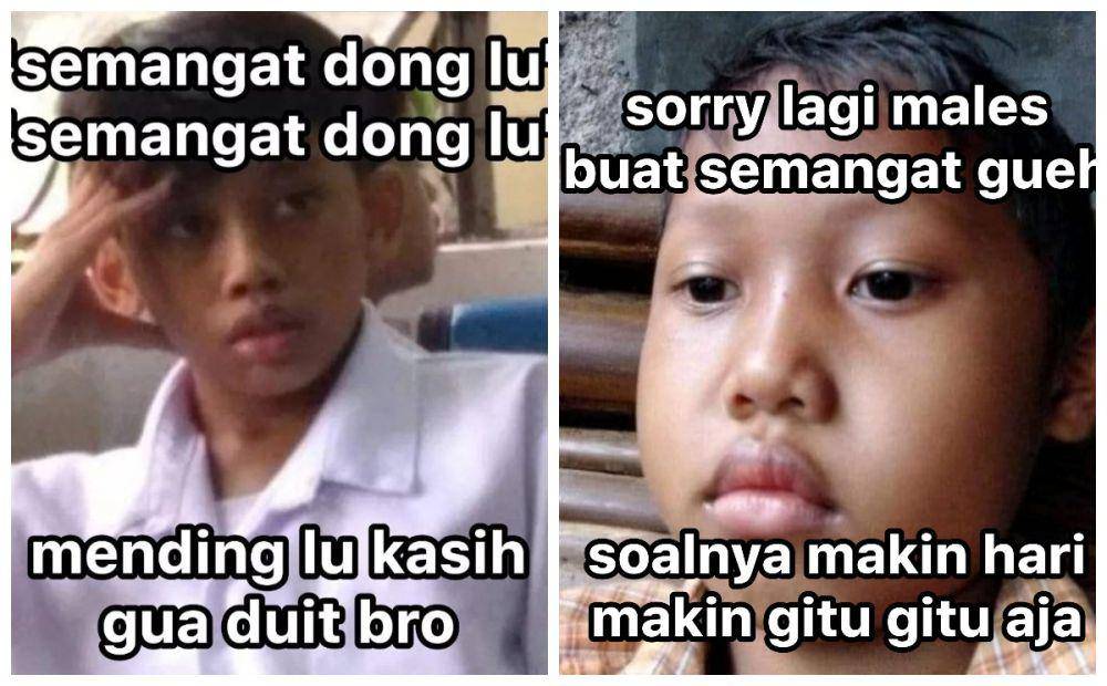 meme kocak gak mau dikasih semangat (twitter.com/mukaikhlas) | (twitter.com/ReceinAja)
