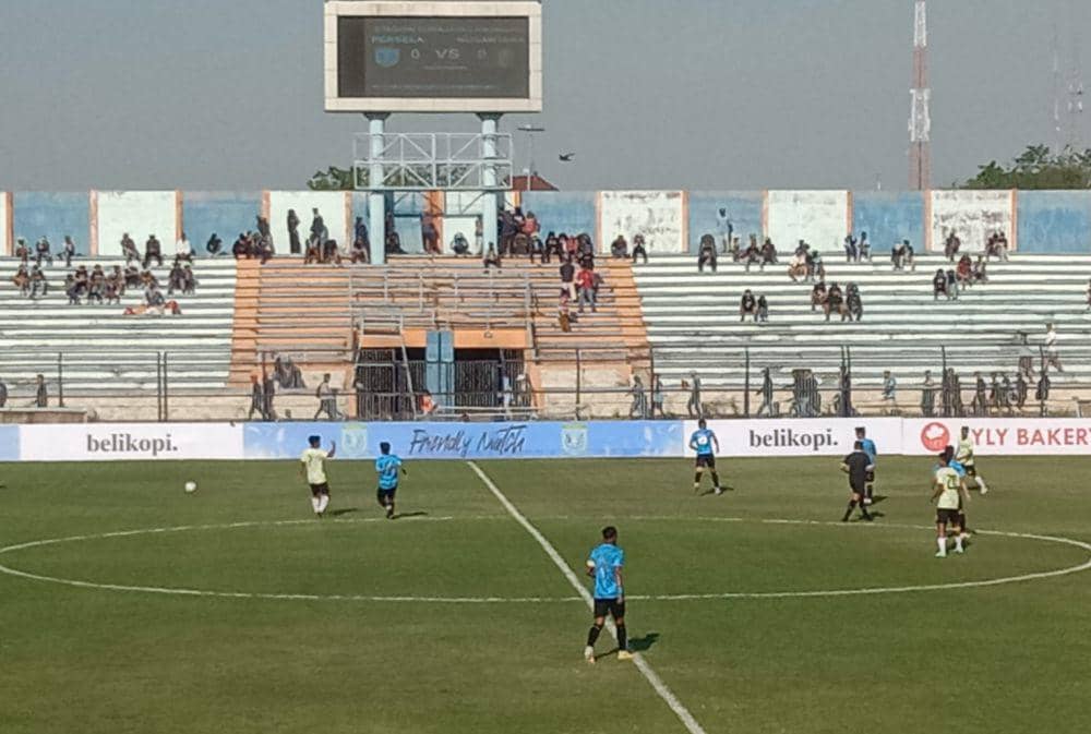 Persela Lamongan ditahan imbang Nusantara United 0-0 dalam laga ujicoba. IDN Times/Imron