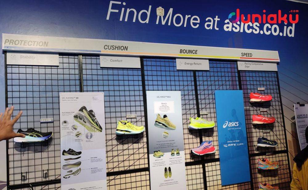 Kategori sepatus ASICS. Foto Dimas Ramadhan. duniaku.com