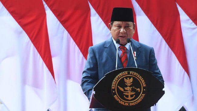 Prabowo Subianto sebagai Menteri Pertahanan Republik Indonesia. (www.cnnindonesia.com)
