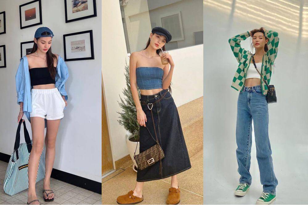 ide padu padan tube top ala Kapook Phatchara (instagram.com/kapookphat)
