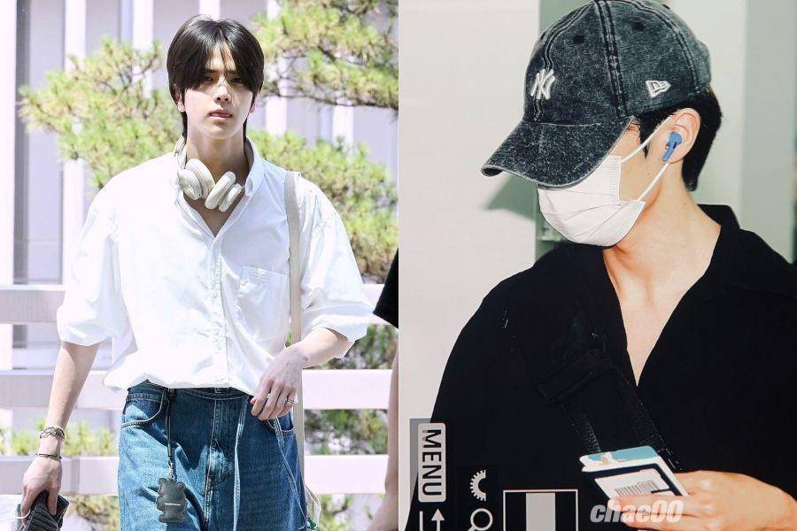 Younghoon dan Sunwoo THE BOYZ berangkat ke Jakarta (dok. MHN | twitter.com/because412)