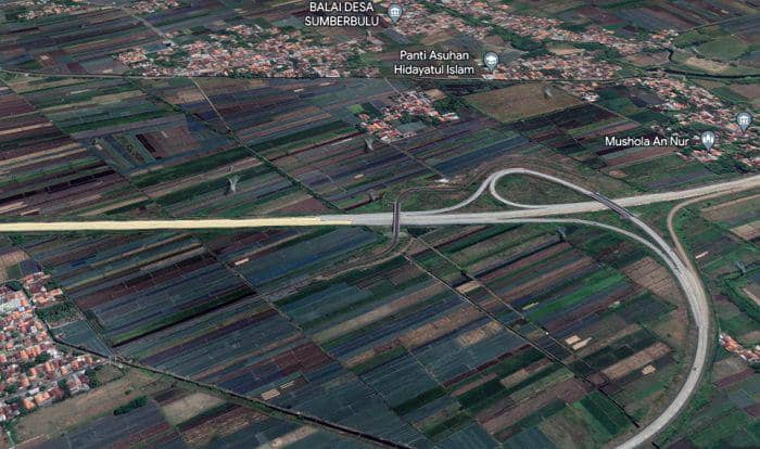 Tol Probolinggo-Banyuwangi. (Google Earth)