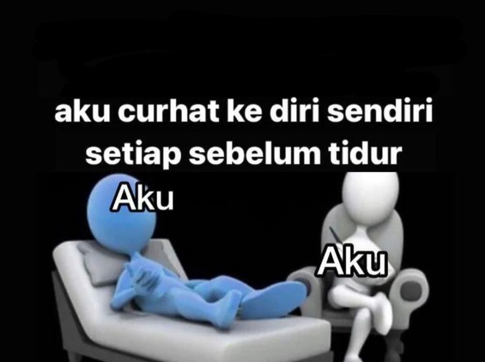 7 Meme Ngomong ke Diri Sendiri Ini Bikin Nyesek, Jadi Curhat Terpendam