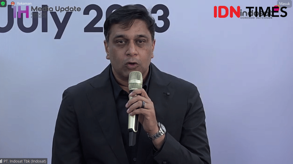 President Director and Chief Executive Officer Indosat Ooredoo Hutchison, Vikram Sinha. (IDN Times/Anggun Puspitoningrum)