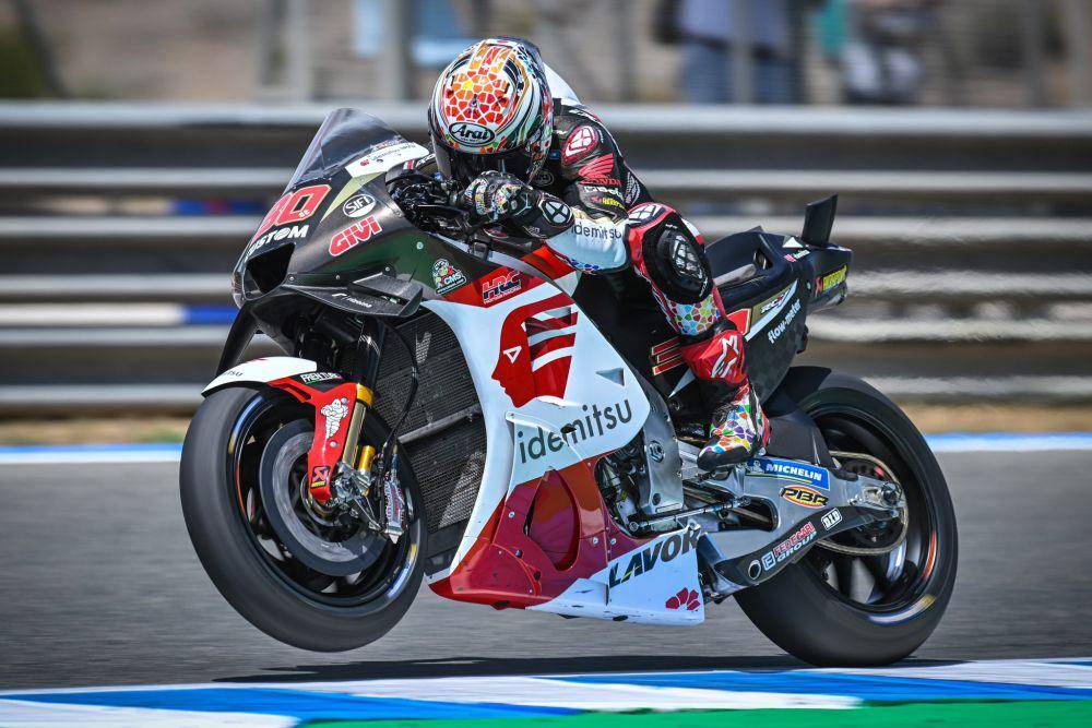 Takaaki Nakagami saat menjalani pekan balap GP Spanyol 2023. (twitter.com/takanakagami30)