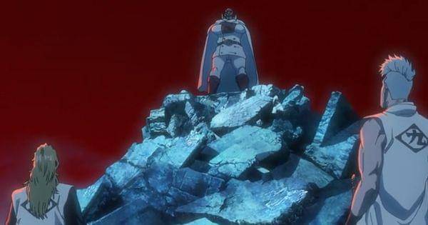 Kensei dan Rose melawan Mask De Masculine ( Dok. Pierrot / Bleach: Thousand-Year Blood War )