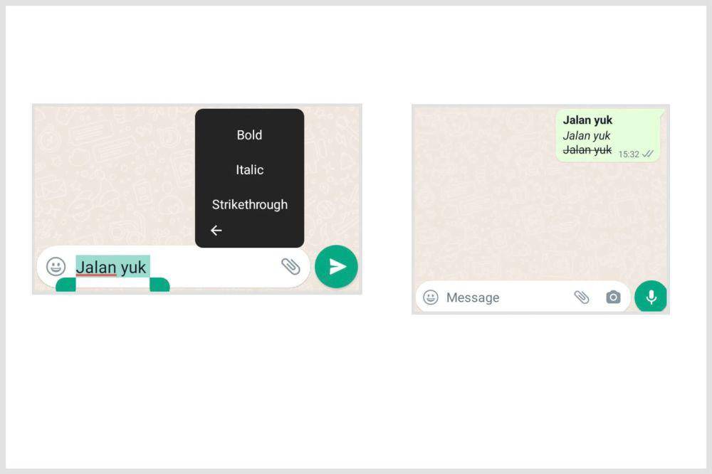 ilustrasi font WhatsApp (dok. Putri Meliana A)