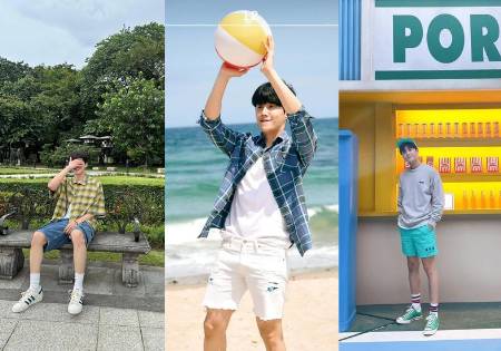 short pants ala Kim Seon Ho (instagram.com/kimseonho_staff.diary)