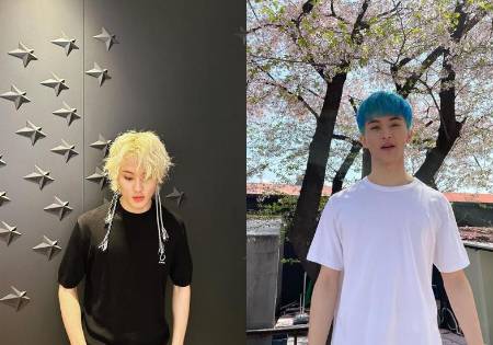 warna rambut ala Mark NCT (instagram.com/onyourm__ark)