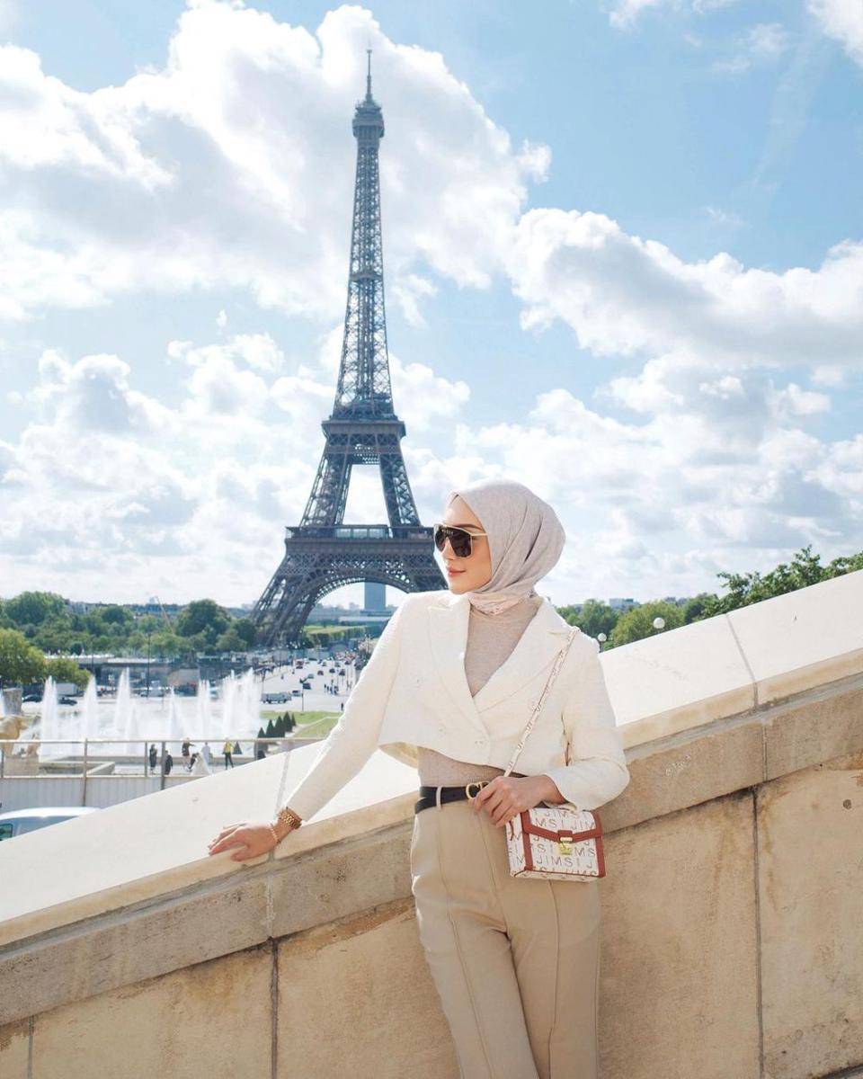 OOTD Melody Prima saat berlibur ke Eropa (instagram.com/melodyprima)