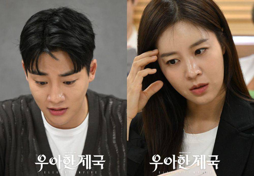Kang Yul dan Son Sung Yoon di reading script drama Elegant Empire (instagram.com/kbsdrama)