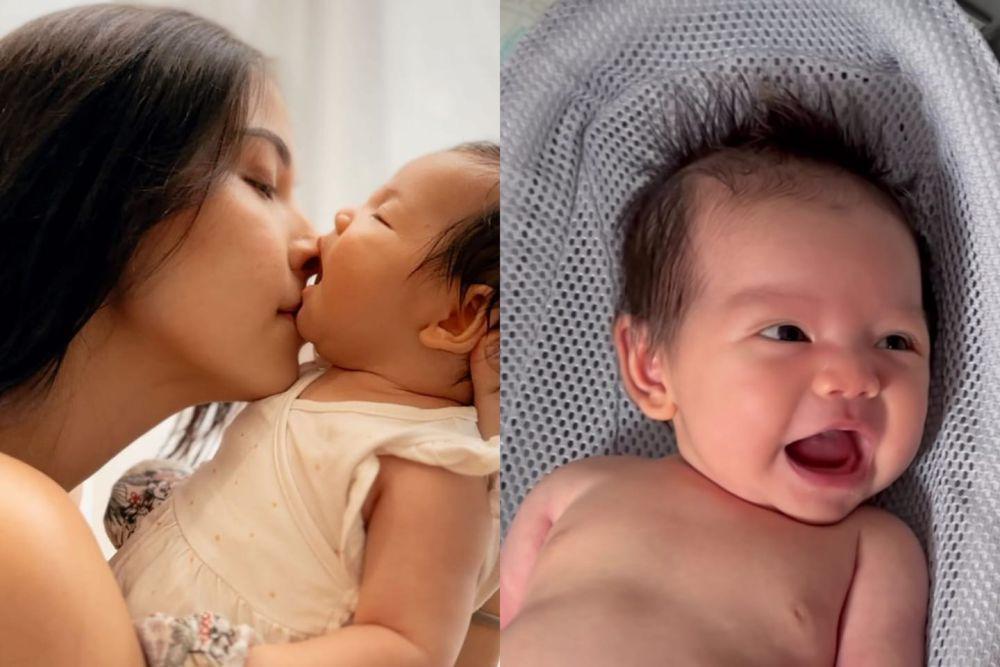 9 Potret Perdana Anak Estelle Linden, Baby Murah Senyum!