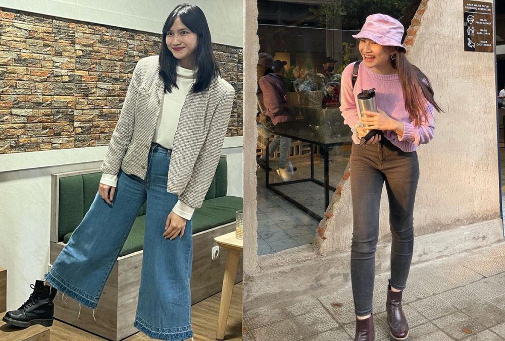 7 Ide OOTD Celana Jeans ala Frieska Eks Member JKT48, Mudah Disontek!