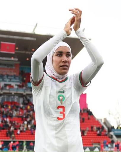 Nouhaila Benzina di Piala Dunia 2023 (instagram.com/benzinanouhaila)