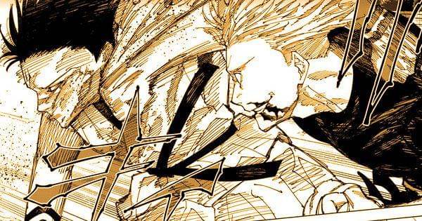 Sukuna dipukul Gojo ( Dok. Mangaplus / Jujutsu Kaisen )