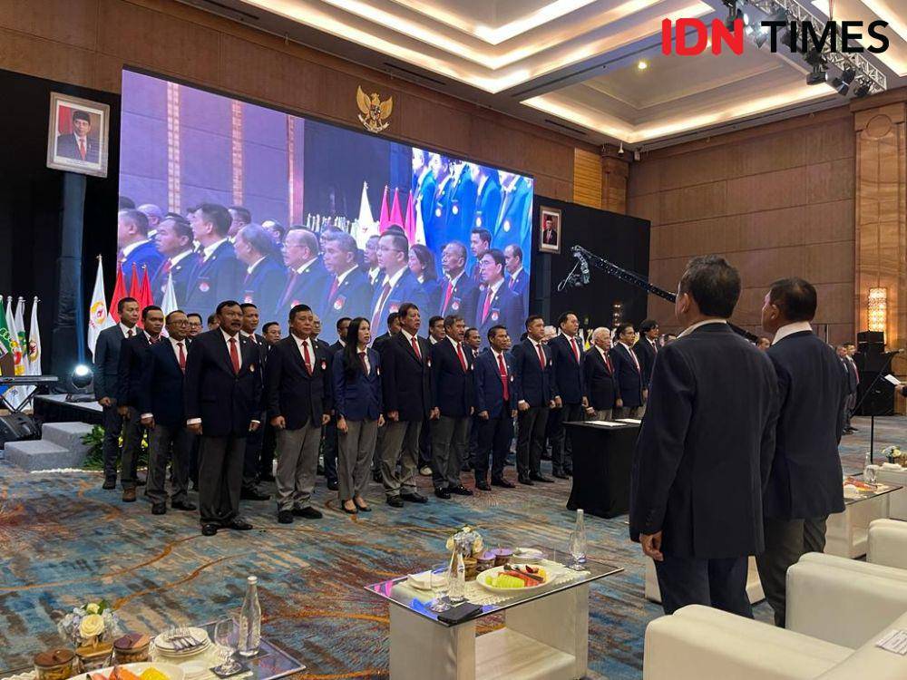 Pelantikan kepengurusan KONI periode 2023-2027, Selasa (1/8/2023). (IDN Times/Tino).