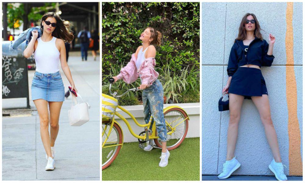 10 OOTD Sneakers ala Barbara Palvin, Ide untuk Tampil Santai