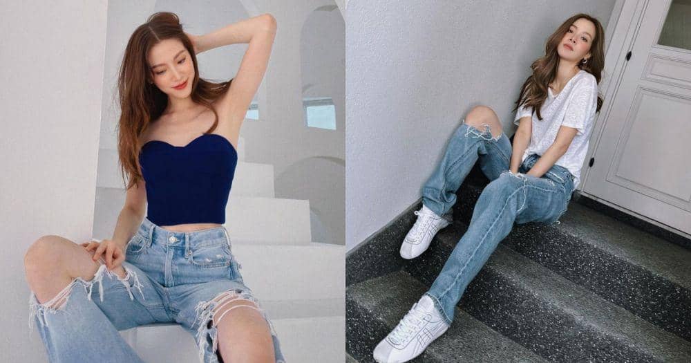 8 Style Simpel Ripped Jeans Baifern Pimchanok, Anti Boring