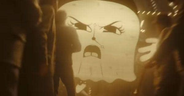 Karakter kartun hantu jam yang membesar  ( Dok.  Disney+ Hotstar Indonesia / Trailer Loki S2 )