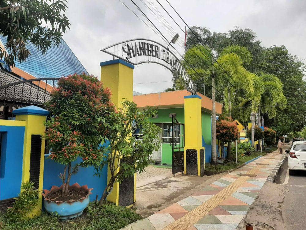 SMA Negeri 2 Banjarmasin di Jalan Mulawarman.